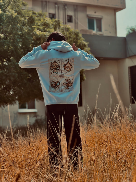 ICE BLUE SOUL PEACE HODDIE